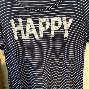 Navy Jersey Knit Tunic